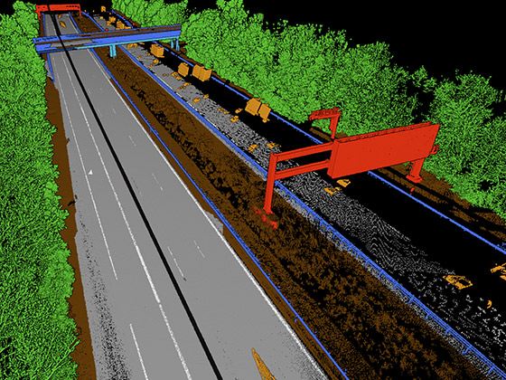 Das automatische Labeln von Punktwolken aus Highway Scans
